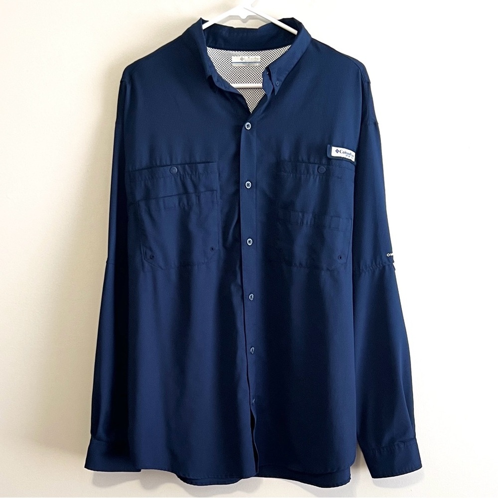 Columbia PFG Long Sleeve Button Down Fishing Shirt